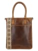 HIDE & STITCHES Leren handtas "Next Navajo" lichtbruin - (B)30,5 x (H)39 x (D)9,5 cm
