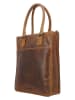 HIDE & STITCHES Leren handtas "Next Navajo" lichtbruin - (B)30,5 x (H)39 x (D)9,5 cm