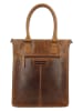 HIDE & STITCHES Leren handtas "Next Navajo" lichtbruin - (B)30,5 x (H)39 x (D)9,5 cm