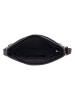 HIDE & STITCHES Leren schoudertas zwart - (B)26 x (H)17 x (D)4 cm