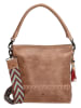 micmacbags Skórzana torebka w kolorze jasnobrązowym - 31 x 30 x 12 cm