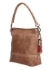 micmacbags Leren schoudertas lichtbruin - (B)31 x (H)30 x (D)12 cm