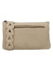 HIDE & STITCHES Leder-Umhängetasche in Beige - (B)21 x (H)12 x (T)2 cm