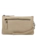 HIDE & STITCHES Leder-Umhängetasche in Beige - (B)21 x (H)12 x (T)2 cm