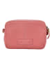 HIDE & STITCHES Leren schoudertas roze - (B)20 x (H)17 x (D)5 cm
