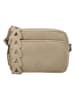 HIDE & STITCHES Leren schoudertas beige - (B)20 x (H)17 x (D)5 cm
