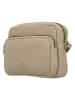 HIDE & STITCHES Leren schoudertas beige - (B)20 x (H)17 x (D)5 cm