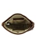 HIDE & STITCHES Leder-Umhängetasche in Braun - (B)26 x (H)25 x (T)4,5 cm