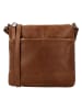 HIDE & STITCHES Leder-Umhängetasche in Hellbraun - (B)20 x (H)18 x (T)1,5 cm
