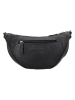 HIDE & STITCHES Leren borstbuidel zwart - (B)31 x (H)17 x (D)9 cm