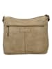 HIDE & STITCHES Leder-Umhängetasche in Beige - (B)34 x (H)25 x (T)10 cm