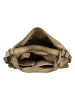 HIDE & STITCHES Leder-Umhängetasche in Beige - (B)34 x (H)25 x (T)10 cm