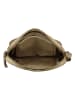 HIDE & STITCHES Leder-Umhängetasche in Beige - (B)27 x (H)20 x (T)6 cm