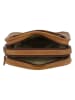 HIDE & STITCHES Leder-Umhängetasche in Hellbraun - (B)23 x (H)18 x (T)8 cm