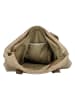 HIDE & STITCHES Leder-Schultertasche in Beige - (B)39 x (H)37 x (T)9 cm
