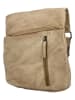 HIDE & STITCHES Leder-Umhängetasche in Beige - (B)28 x (H)27 x (T)10 cm