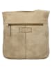 HIDE & STITCHES Leder-Umhängetasche in Beige - (B)28 x (H)27 x (T)10 cm