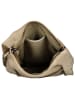 HIDE & STITCHES Leder-Umhängetasche in Beige - (B)28 x (H)27 x (T)10 cm