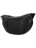 HIDE & STITCHES Leder-Brustbeutel in Schwarz - (B)32 x (H)17 x (T)10 cm