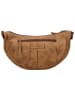 HIDE & STITCHES Leder-Brustbeutel in Hellbraun - (B)32 x (H)17 x (T)10 cm