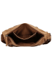 HIDE & STITCHES Leder-Brustbeutel in Hellbraun - (B)32 x (H)17 x (T)10 cm