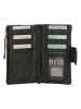 micmacbags Leren portemonnee zwart - (B)17 x (H)10 x (D)3 cm