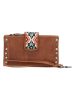 micmacbags Leder-Geldbörse in Hellbraun - (B)17 x (H)10 x (T)3 cm