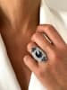 Les Petites Précieuses Silber-Ring mit Edelsteinen