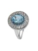 Les Petites Précieuses Silber-Ring mit Edelsteinen
