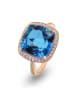 Les Petites Précieuses Rosévergold. Ring mit Edelsteinen