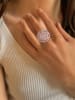 Les Petites Précieuses Rosévergold. Ring mit Edelsteinen