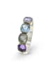 Les Petites Précieuses Silber-Ring mit Edelsteinen