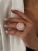 Les Petites Précieuses Rosévergold. Ring mit Edelsteinen