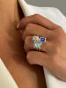 Les Petites Précieuses Silber-Ring mit Edelsteinen