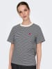 JDY Shirt in Schwarz/Weiß