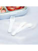 Monbento 4tlg. Set: Besteck in Creme/ Hellgrau