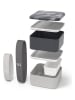 Monbento 7tlg. Lunch-Set "Graphic" in Grau