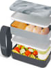 Monbento Lunchbox "Graphic" grijs/zwart - 1 l