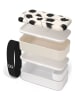 Monbento Pojemnik w kolorze czarno-kremowym na lunch - 1 l