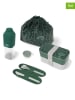 Monbento 8-delige lunchset "Jungle" groen/grijs