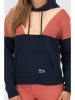 alife and kickin Hoodie "Francesca" in Dunkelblau/ Beige/ Rot