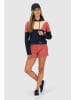 alife and kickin Hoodie "Francesca" in Dunkelblau/ Beige/ Rot