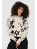 alife and kickin Hoodie "Jessy" in Schwarz/ Creme