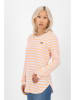 alife and kickin Longsleeve "Lea" in Orange/ Creme