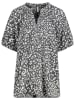Eight2Nine Bluse in Grau/ Weiß