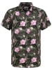 Eight2Nine Hemd in Khaki/ Schwarz/ Rosa