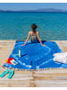 Towel to Go Strandtuch "Tie dye XXL" in Blau - (L)200 x (B)200 cm