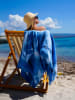 Towel to Go Strandtuch "Tie dye XXL" in Blau - (L)200 x (B)200 cm