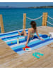 Towel to Go Strandtuch "Towel To Go - Palermo" in Türkis/ Blau - (L)200 x (B)200 cm