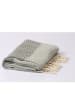 ILVY'S Hamamtuch in Grau/ Schwarz - (L)180 x (B)95 cm